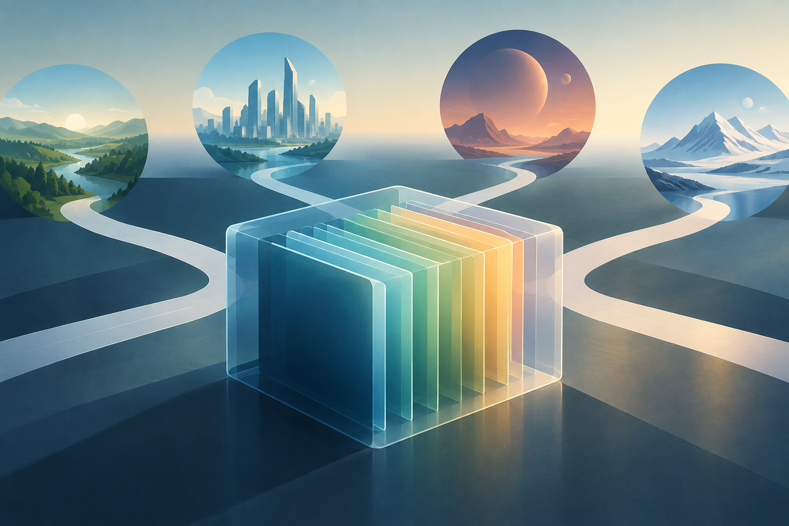 The Preserved Alternatives Register: A Practical Guide to Keeping Futures Open — abstract featured illustration